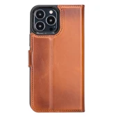 Apple iPhone 13 Pro Max Uyumlu Deri Cüzdanlı Kılıf RST2EF Taba thumbnail 5