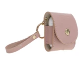 Apple AirPods 2.nesil Uyumlu Deri Kılıf Mai Snap NU2 Pembe - 2