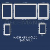 Dekoratif Boyanabilir Duvar Çıtası Kesimli Hazır Paket - 2