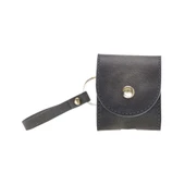 Apple AirPods 2.nesil Uyumlu Deri Kılıf Mai Snap TN18 Gri thumbnail 1