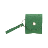 Apple AirPods 2.nesil Uyumlu Deri Kılıf Mai Snap ERC4 Yeşil - 1