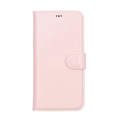 Apple iPhone 13 Pro Max Uyumlu Deri Cüzdanlı Kılıf NU2 Pembe thumbnail 4