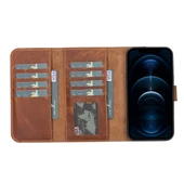 Apple iPhone 13 Pro Uyumlu Deri Cüzdanlı Kılıf Santa G19 Taba thumbnail 2