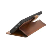 Samsung Galaxy S21 Plus Uyumlu Deri Cüzdanlı Kılıf RST2EF Taba thumbnail 5