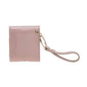 Apple AirPods 2.nesil Uyumlu Deri Kılıf Mai Snap NU2 Pembe - 3