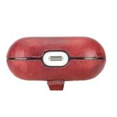 Apple AirPods 3.nesil Uyumlu Deri Kılıf Juni AA4 Kırmızı - 5