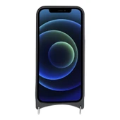 Apple iPhone 12 Pro Max Uyumlu Deri Askılı Kılıf UFW ERC3 Bej - 5