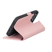 Apple iPhone 13 Pro Uyumlu Deri Cüzdanlı Kılıf Toz Pembe thumbnail 5