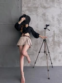 Kemerli Kapak Detaylı Şort Etek - 1