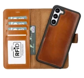 Samsung Galaxy S23 Plus Uyumlu Deri Cüzdanlı Kılıf RST2EF Taba thumbnail 1