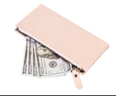 Lozan Strap 6.5 inch Uyumlu Deri Kartlıklı Kılıf ERC5 Pembe thumbnail 5