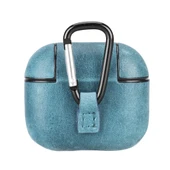 Apple AirPods 3.nesil Uyumlu Deri Kılıf Juni AA32 Mavi - 2