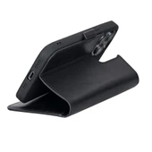 Apple iPhone 13 Pro Uyumlu Deri Cüzdanlı Kılıf Rustik Siyah thumbnail 5