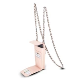 Avjin 6.9 inch Uyumlu Deri Kılıf Cüzdan Askılı ERC5 Pembe thumbnail 1