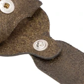 Apple AirTag Uyumlu Deri Anahtarlık Beta AA16 Kahve thumbnail 5