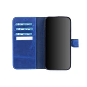 Apple iPhone 13 Pro Uyumlu Deri Cüzdanlı Kılıf Lacivert thumbnail 2