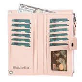 Lozan Strap 6.5 inch Uyumlu Deri Kartlıklı Kılıf ERC5 Pembe thumbnail 3