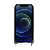 Apple iPhone 12 Mini Uyumlu Deri Askılı Kılıf UFW ERC3 Bej - 5