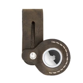 Apple AirTag Uyumlu Deri Anahtarlık Beta AA16 Kahve thumbnail 2