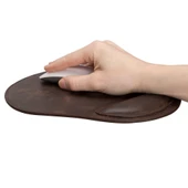 Bileklikli Deri Mouse Pad Antik Koyu Kahve - 4