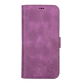 Apple iPhone 13 Uyumlu Deri Cüzdanlı Kılıf Rustik Mor - 2