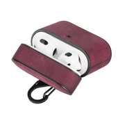 Casquet Apple AirPods 3.nesil Uyumlu Deri Kılıf Fuşya - 2