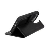 Apple iPhone 15 Pro Uyumlu Deri Cüzdanlı Kılıf MWWN RST1 Siyah thumbnail 3