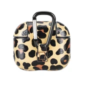 Apple AirPods 3.nesil Uyumlu Deri Kılıf Juni LEO-NE Leopar - 3