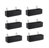 Omnipazar SO-İB02 Askılı Balkon Saksı Takımı 9 lt Antrasit 6 Adet thumbnail 1