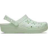 croc 210927-3YH CLASSIC FLORAL CUT OUT CLOG SPOR TERLİK SANDALET - 1