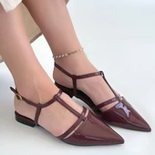 Canca Bordo Rugan Babet Ayakkabı thumbnail 4