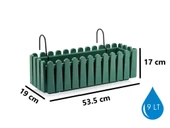 Omnipazar SO-İB02 Askılı Balkon Saksı Takımı 9 lt Yeşil 6 Adet thumbnail 2