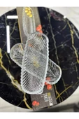 KAVEH GLASS Turuncu 2'li Cam Kahvaltı ve Çerez Tabağı Seti, 19cm, şık sunum için ideal - 3