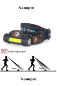 WİNLİTE Kafa Lambası Far Su Geçirmez Cob Led Dahili Usb Şarj Edilebilir 18650 Pil Çalışma 5w Koza Gift - 1