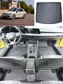 Sahler  Volkswagen Golf 8 Otomatik  2021 ve Sonrası 4.5D Paspas Rizline 3D ÜST  Bagaj Havuzu Set thumbnail 1