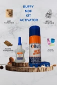 BUFFY Hızlı Yapıştırıcı (2 ADET) MDF Mdf, Tahta, Plastik, Deri, Metal 200ml Sprey + Yapıştırıcı - 4