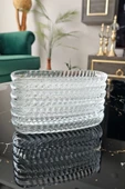 ORTAKÖY CENNETİ 6 lı Kayık Sunum Tabağı | Balık Sırtı Tabak | Oval Servis Tabağı (19 CM) - 2
