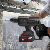 Kress KU390.4 20Volt 4.0Ah. 2.0J Li-ion Çift Akülü Şarjlı Kömürsüz Profesyonel SDS-Plus Pnömatik Kırıcı/Delici - 9