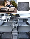Sahler  Volkswagen Golf 8 Manuel  2021 ve Sonrası 4.5D Paspas Rizline 3D ÜST  Bagaj Havuzu Set thumbnail 1