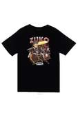 fame-stoned Avatar The Last Airbender Zuko Baskılı %100 Pamuk Unisex Siyah T-Shirt thumbnail 1