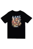 fame-stoned Avatar The Last Airbender Aang Baskılı %100 Pamuk Unisex Siyah T-Shirt thumbnail 1