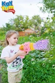 Duck Çok Delikli Pilli Köpük Atan Tabanca Oyuncağı 23 Delikli Bubble Gun - 5