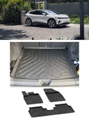 Sahler Volkswagen ID.4 2020 ve Sonrası 4.5D Paspas 3D Rizline Üst  Bagaj HAvuzu thumbnail 1