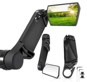 XBYC 419 360°Dönebilir Katlanabilir Dayanıklı Gidon Boynuzlu Bisiklet Dikiz Aynası thumbnail 1