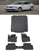 Sahler Volkswagen Jetta Comfortline-Highline 2011-2019 4.5D Paspas Rizline 3D Bagaj  Havuzu thumbnail 1