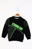 Toontoy Erkek Çocuk Strong Boy Baskılı Sweatshirt thumbnail 1