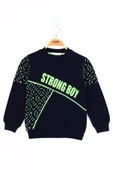 Toontoy Erkek Çocuk Strong Boy Baskılı Sweatshirt thumbnail 2