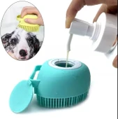 Şampuan Hazneli Kedi Köpek Yıkama Kesesi, Masaj Yapan Hayvan Yıkama Fırçası - 2
