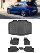 Sahler Volkswagen Polo 2023 Sonras IMPRESSION 4.5D Paspas 3D Rizline Sabit Zemin ALT Bagaj Havuzu thumbnail 1