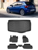 Sahler Volkswagen Polo 2023 Sonrası Lıfe/Style 2023 Sonrası 4.5D Paspas 3D Rizline ALT Bagaj Havuzu thumbnail 1